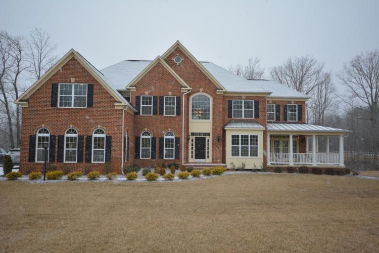 The Hampton (Elevation 500B) at Running Creek Subdivision in Prince William County.