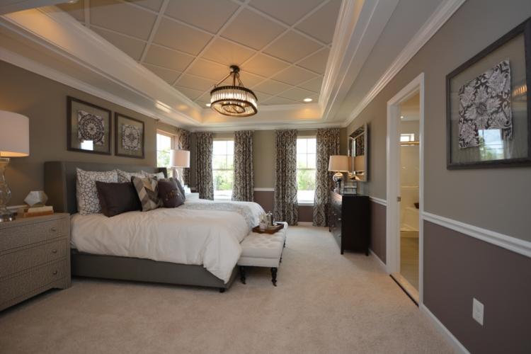 The master bedroom in the Riley II.