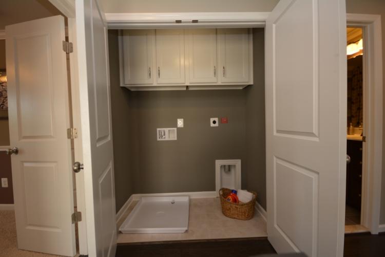 The hallway laundry closet in the Riley II.