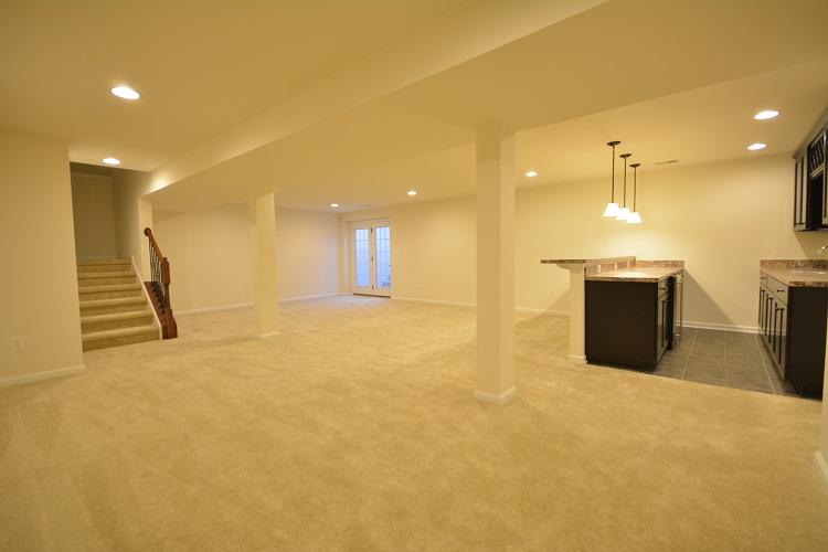 Recreation room with wet bar.