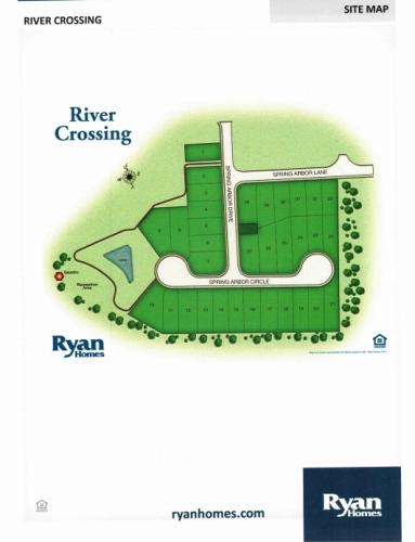 River Crossing site map.
