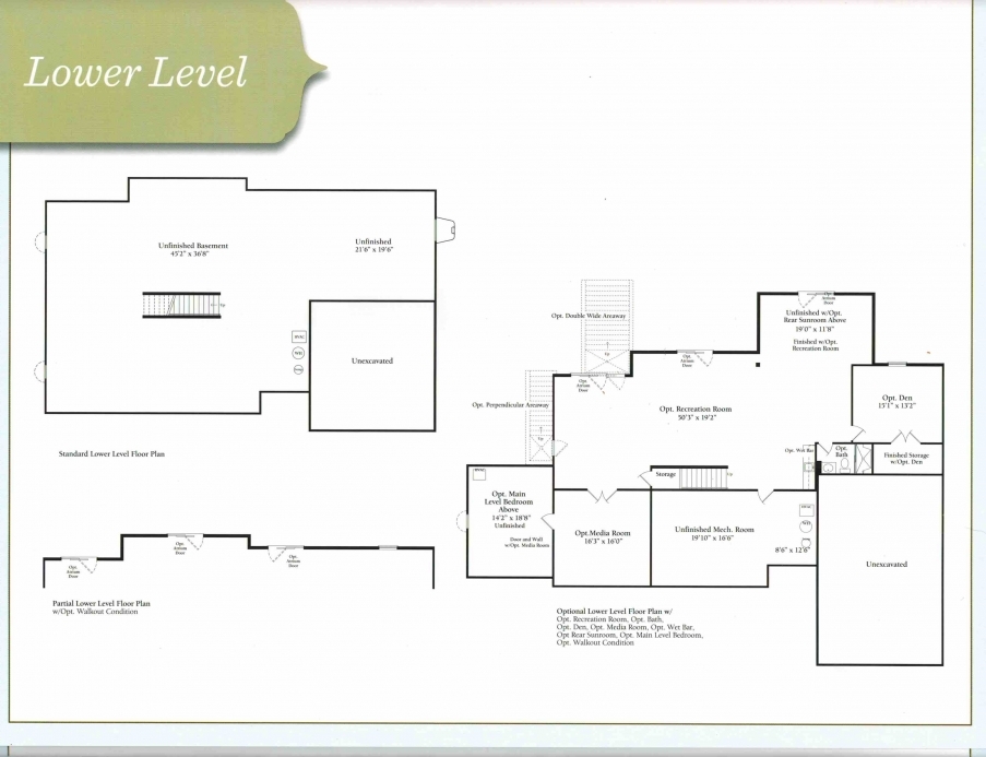 The Winslow Basement Floor Plan