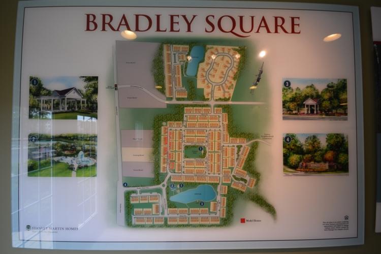 The Bradley Square site plan.