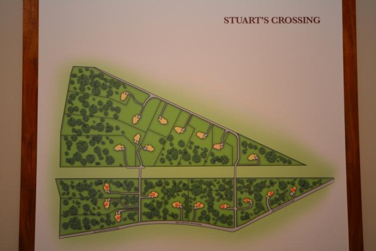 The site plan of Stuart's Crossing.
