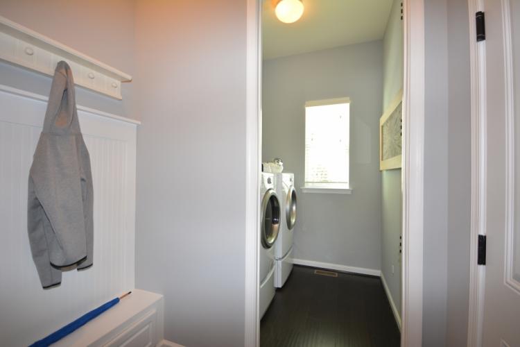 The optional arrival center and laundry room.