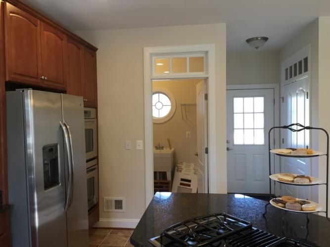The laundry room and kitchen entrance.