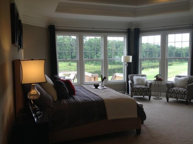 The master bedroom in the private wing of the Saratoga.
