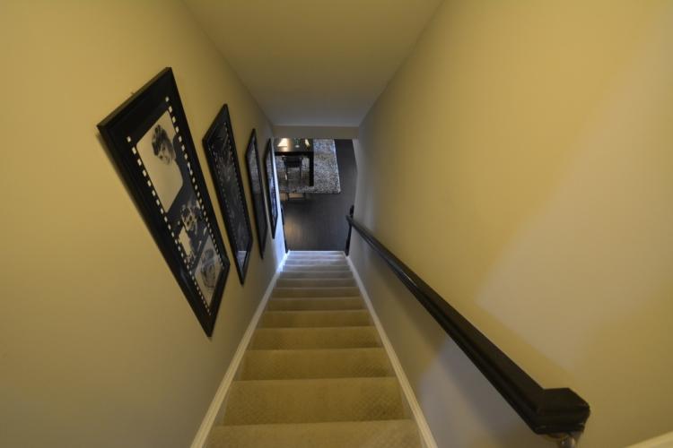 The basement stairs.