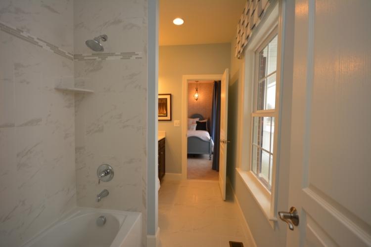 The Jack and Jill bathroom between bedrooms #2 and #3.