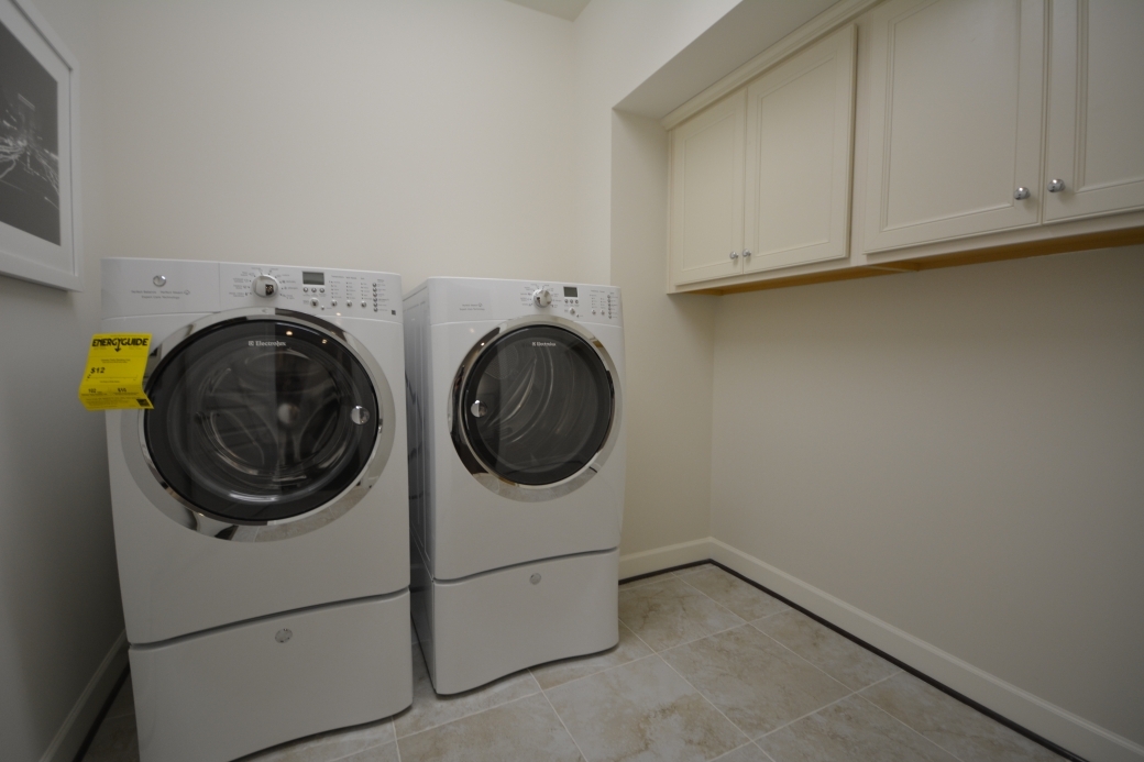 The second floor laundry room.
