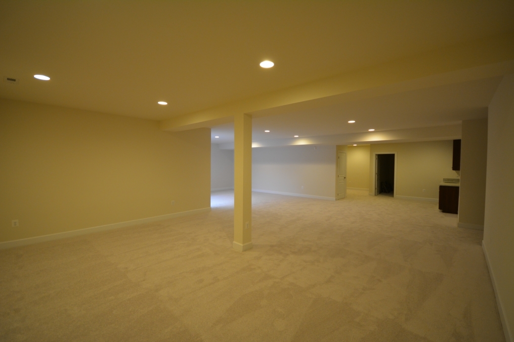 This is the additional basement footprint with the optional main floor sun room.