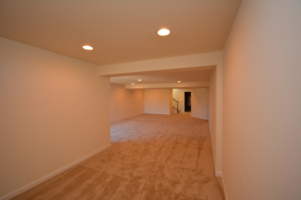 The finished basement recreation room.