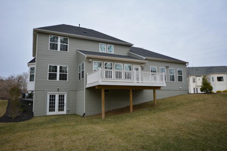 This home has a composite rear deck.
