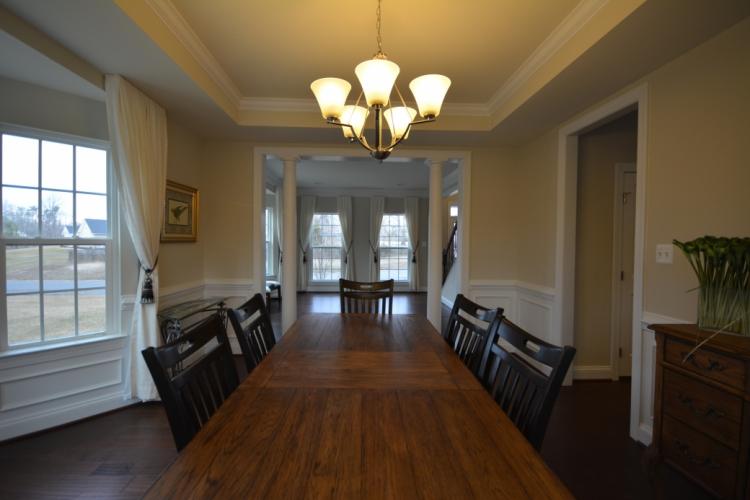 The dining room (12'-4" by 15'-3").