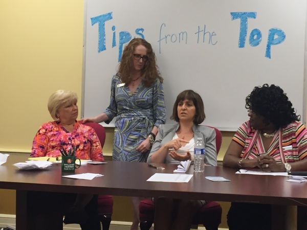 Long and Foster Associate Broker Maryanne Moyers is shown here at a "Tips from the Top" real estate forum at the Woodbridge Office in Prince William County.