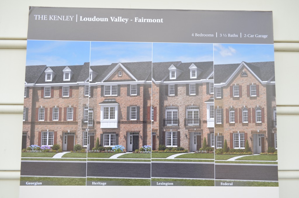 These are the elevations of the Kenley town home by Toll Brothers in the Fairmont community of Loudoun Valley in Ashburn, Virginia (Loudoun County). Contact us at www.TheMoyersTeam.com for real estate service in this Toll Brothers community and surrounding subdivisions in Ashburn, Aldie, Brambleton, Centreville, Chantilly, and Dulles.