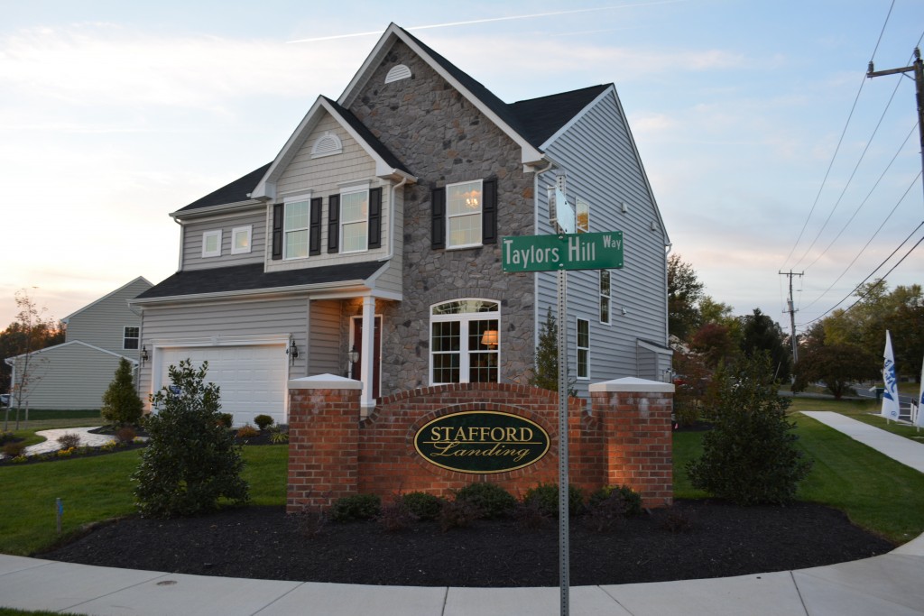 This is the 'Sienna' by Ryan Homes at Stafford Landing single family homes subdivision in Stafford County, Virginia.