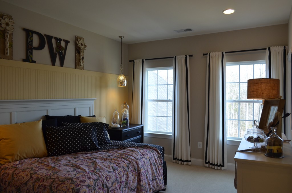 The Ellington secondary bedroom by Ryan Homes at Lake Estates subdivision in Stafford County.