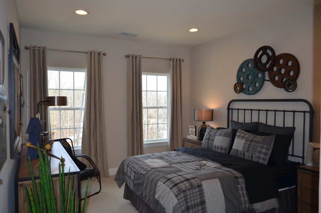 The Ellington second floor secondary bedroom by Ryan Homes at Lake Estates subdivision in Stafford County.