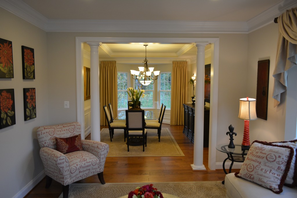 Courtland Gate dining room by Ryan Homes at Lake Estates on Courthouse Road (Route 630) and Lake Estates on Mountain View Road (Route 627) in Stafford County.