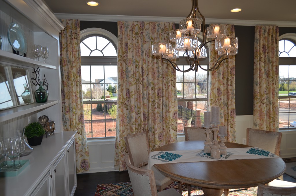 This is the family room in the Easton luxury town home at the Manors at Moorefield Green. This home has 3,000 finished square feet, 2 car garage, and optional rooftop terrace with loft or fourth bedroom on the fourth floor. This Toll Brothers home is 1 mile from the Dulles Airport Silver Line Metro Station.