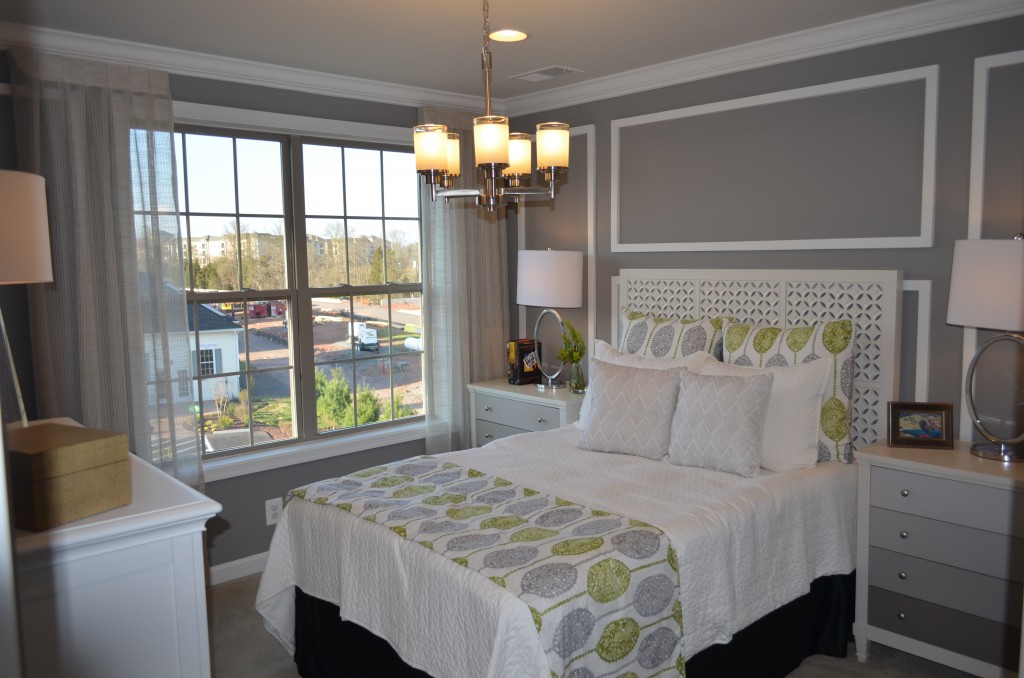This is bedroom #3 in the Bethesda luxury townhouse by Toll Brothers in the Manors at Moorefield Green in Ashburn, Virginia.