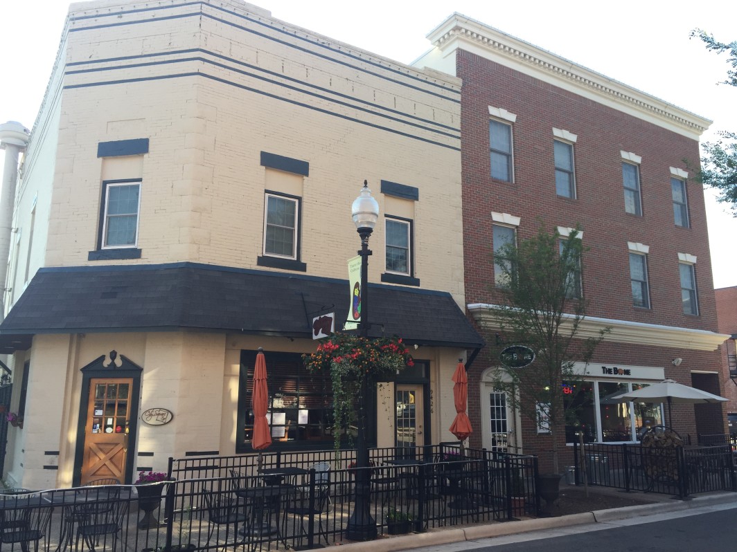 City Square Cafe and the Bone Barbecue Restaurant in Old Town Manassas. 