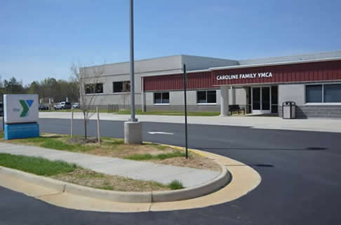 The Caroline Family YMCA 17422 Library Boulevard Ruther Glen, Virginia 22546 (804) 448-9622.