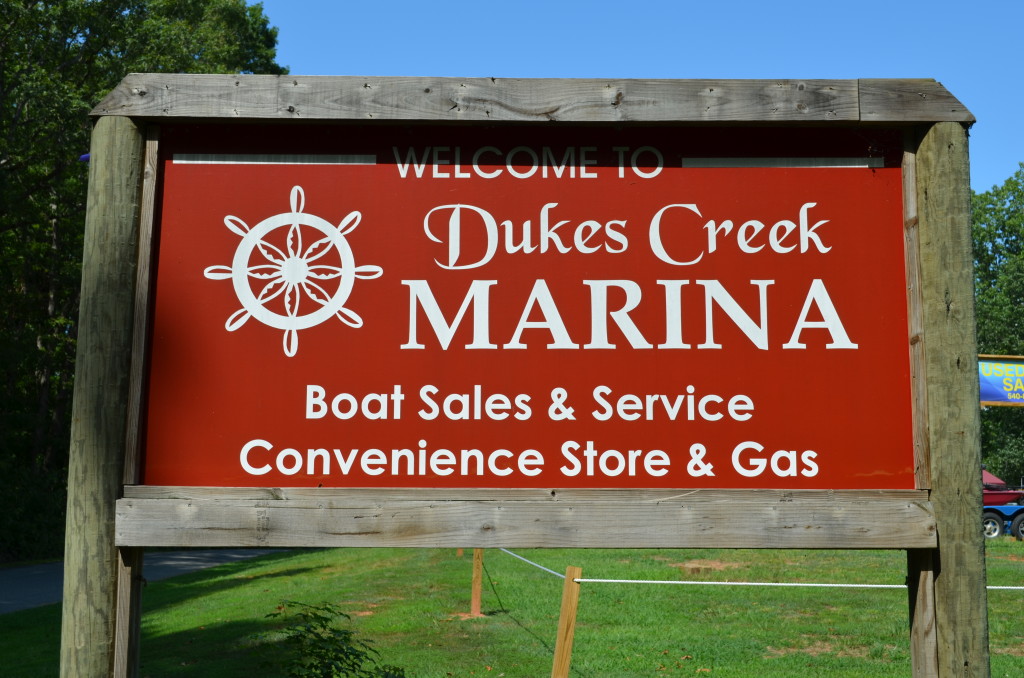 Duke's Creek Marina is at 3831 Breaknock Road Bumpass, Virginia 23024.