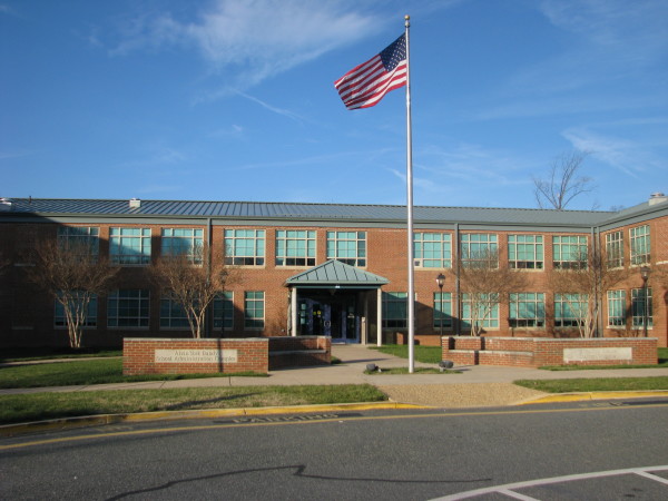 The Stafford County Alvin York Bandy Public Schools Administrative Building at 31 Stafford Avenue Stafford, Virginia 22554.