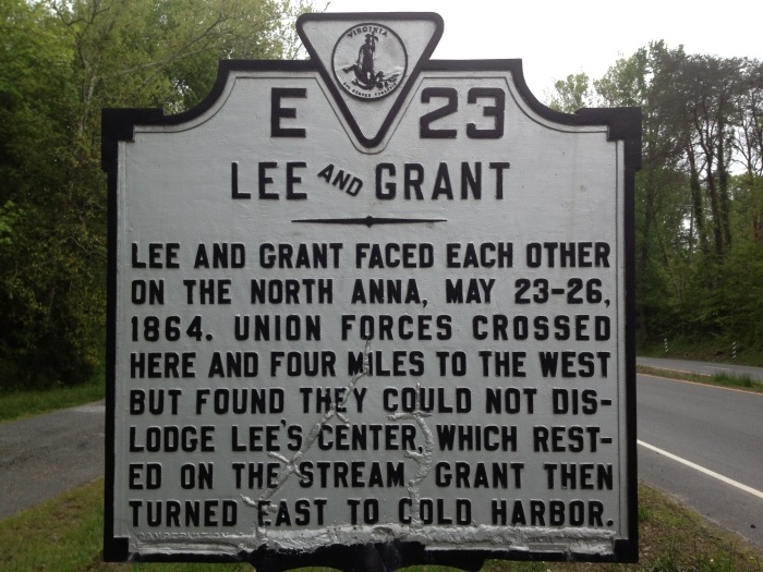 This marker details the movement of both Union and Confederate Armies after the Battle of Spotsylvania Courthouse. Both armies turned east as Union forces under General Grant attempted to capture Richmond with the Army of the Potomac. General Lee's Confederate Army of Northern Virginia fought in defensive positions in several battles from Spotsylvania Courthouse to the Siege of Petersburg, and eventually Appomattox Courthouse.