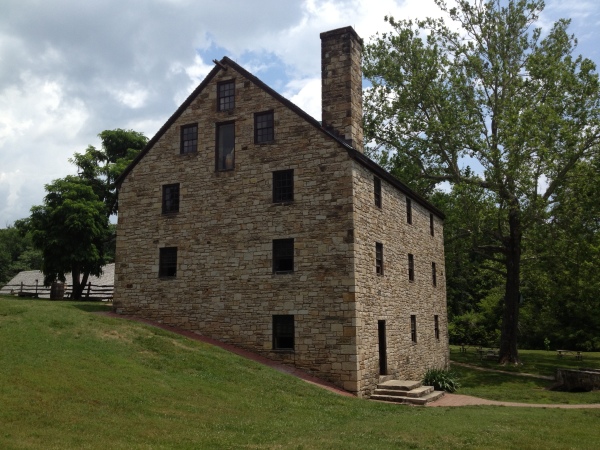 The Mount Vernon gristmill and distillery are near Richmond Highway (U. S. Route 1) and 2.7 miles from the main entrance to the Mount Vernon estate.