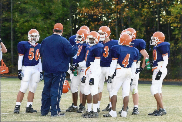 This is Dwayne Moyers coaching at North Stafford High School (2006). Dwayne and Maryanne were very involved in the North Stafford High School athletics department while their sons Tyler and Mitchell attended school there from 2005-2014. Dwayne and Maryanne are very knowledgeable about Stafford County Public Schools.